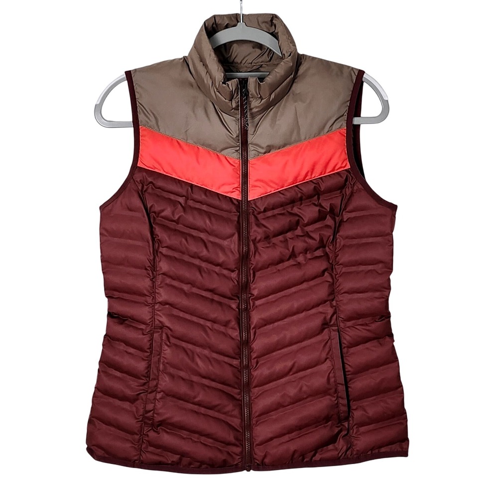 NEW‎ Alpine Design Explorer Packable Puffer Vest Womens Small Maroon Taupe